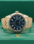 Rolex Sky-Dweller 42 mm Blue-Green Dial 18 kt Everose Gold Oyster 336935-0001 - WATCHXNYC