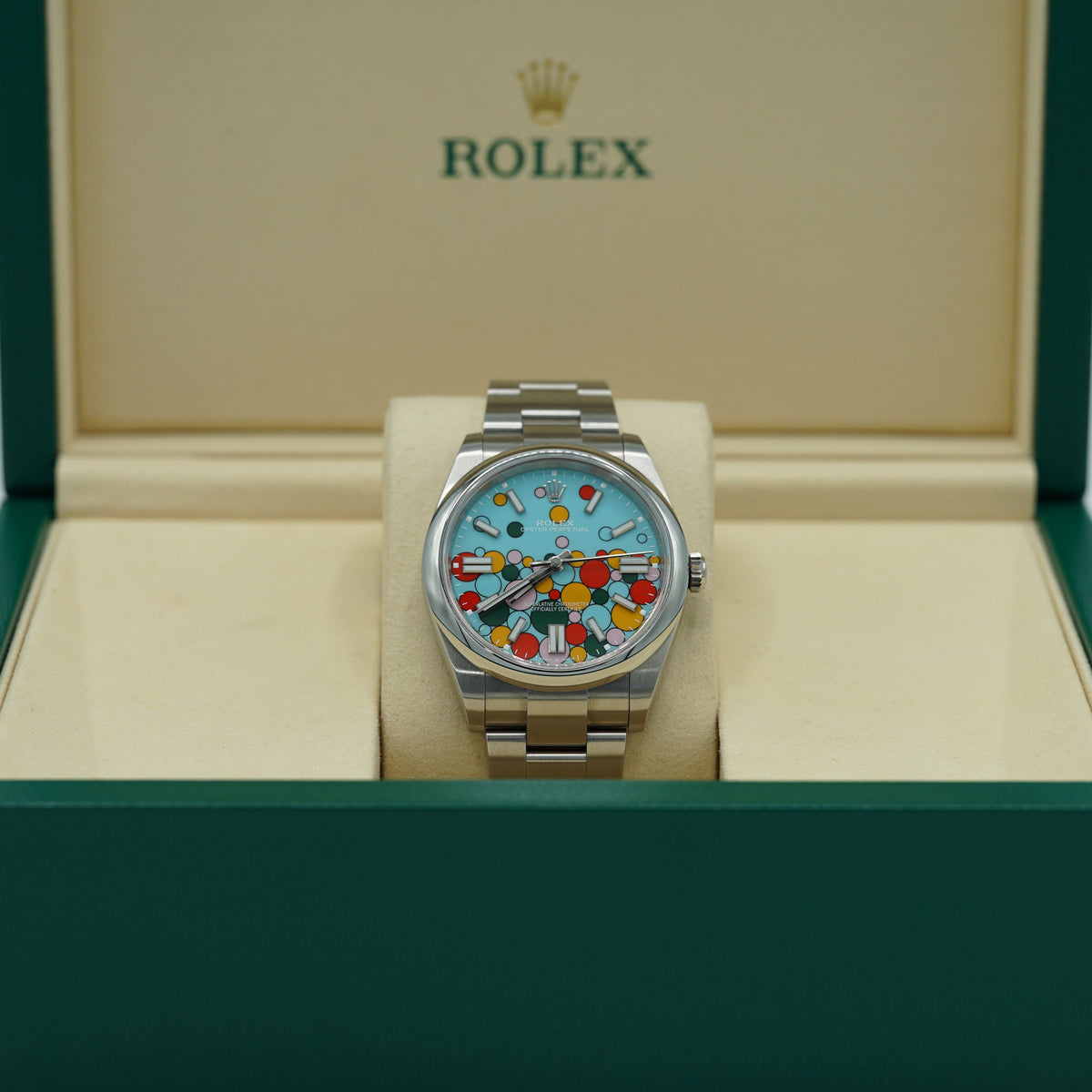 Rolex Oyster Perpetual 41 mm Celebration Dial Oystersteel Oyster Bracelet 124300-0008 - WATCHXNYC