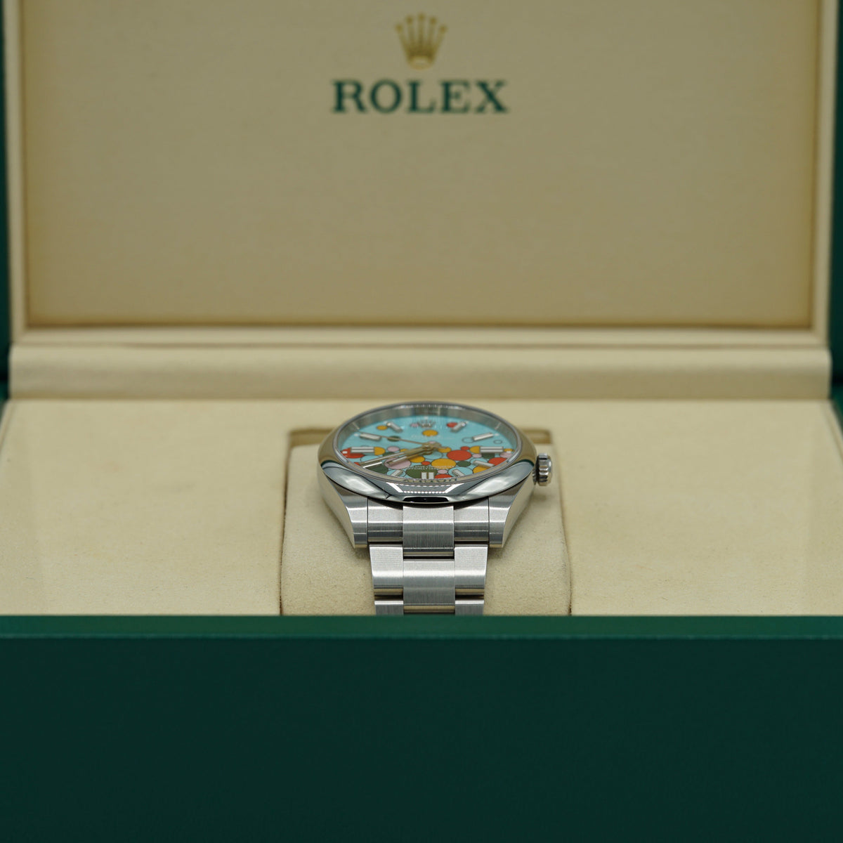 Rolex Oyster Perpetual 41 mm Celebration Dial Oystersteel Oyster Bracelet 124300-0008 - WATCHXNYC