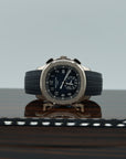 Patek Philippe  Aquanaut 42.2 mm Blue Dial 18K White Gold Rubber Strap 5968G-001 - WATCHXNYC