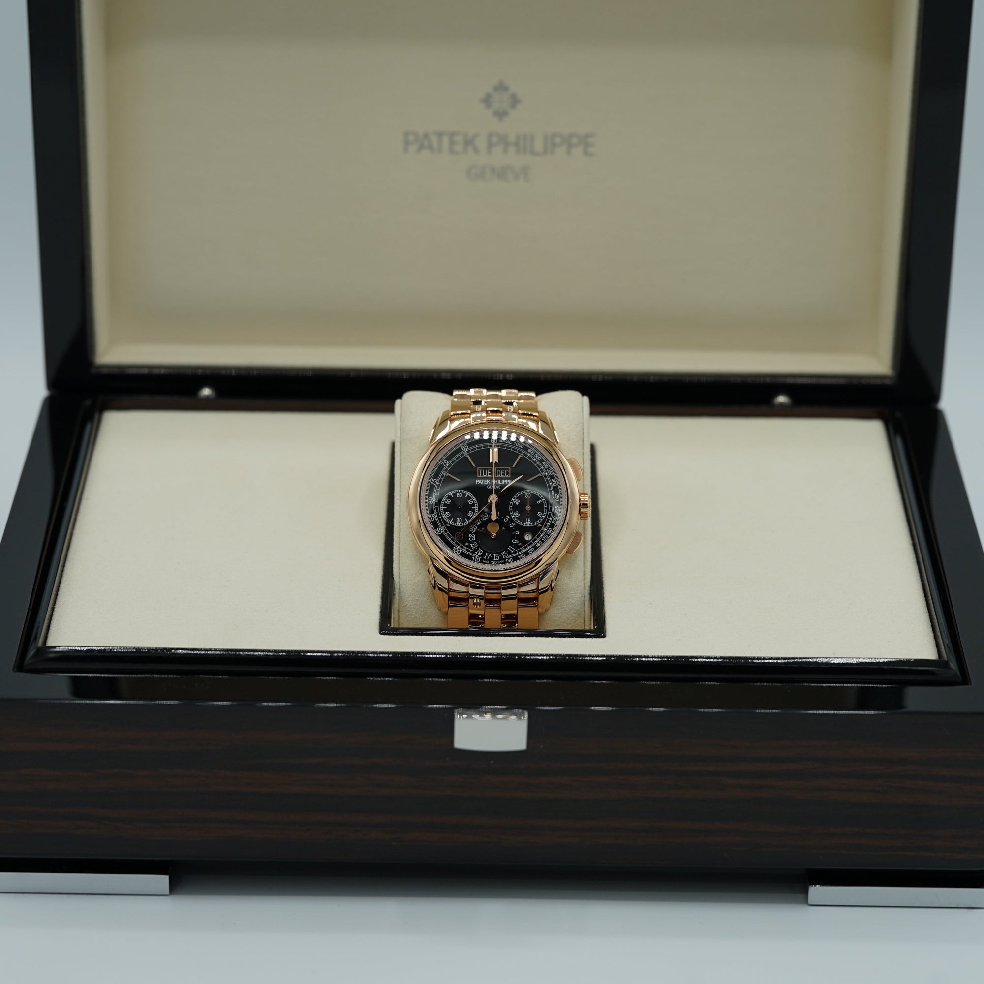 Patek Philippe Grand Complications 41 mm Black Dial 18k Rose Gold Bracelet 5270/1R-001 - WATCHXNYC