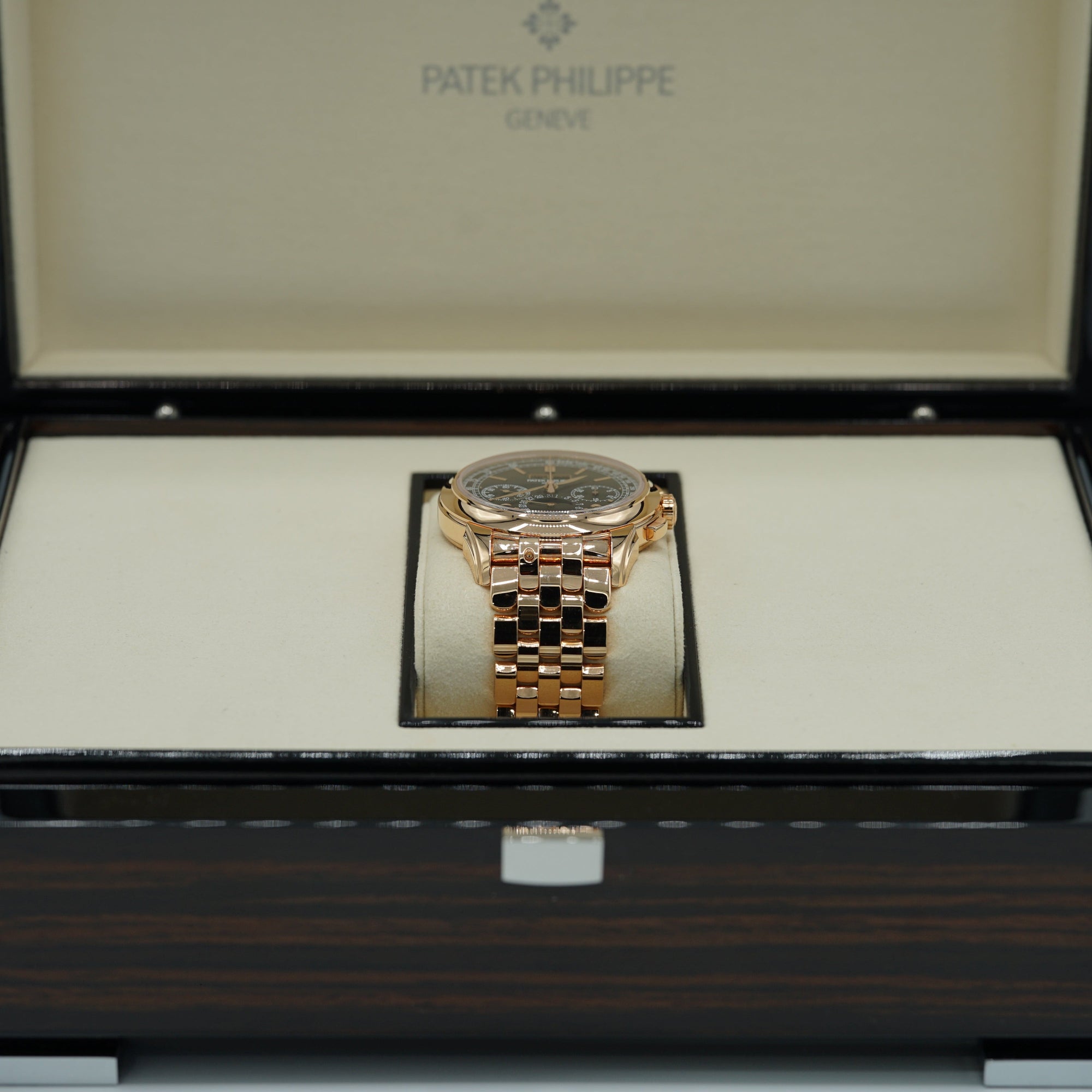 Patek Philippe Grand Complications 41 mm Black Dial 18k Rose Gold Bracelet 5270/1R-001 - WATCHXNYC