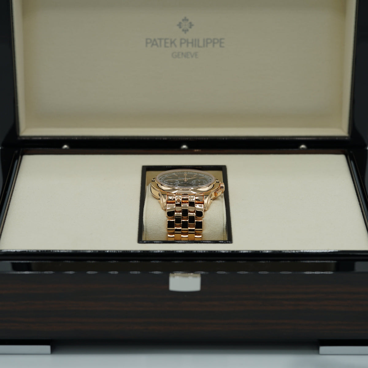 Patek Philippe Grand Complications 41 mm Black Dial 18k Rose Gold Bracelet 5270/1R-001 - WATCHXNYC