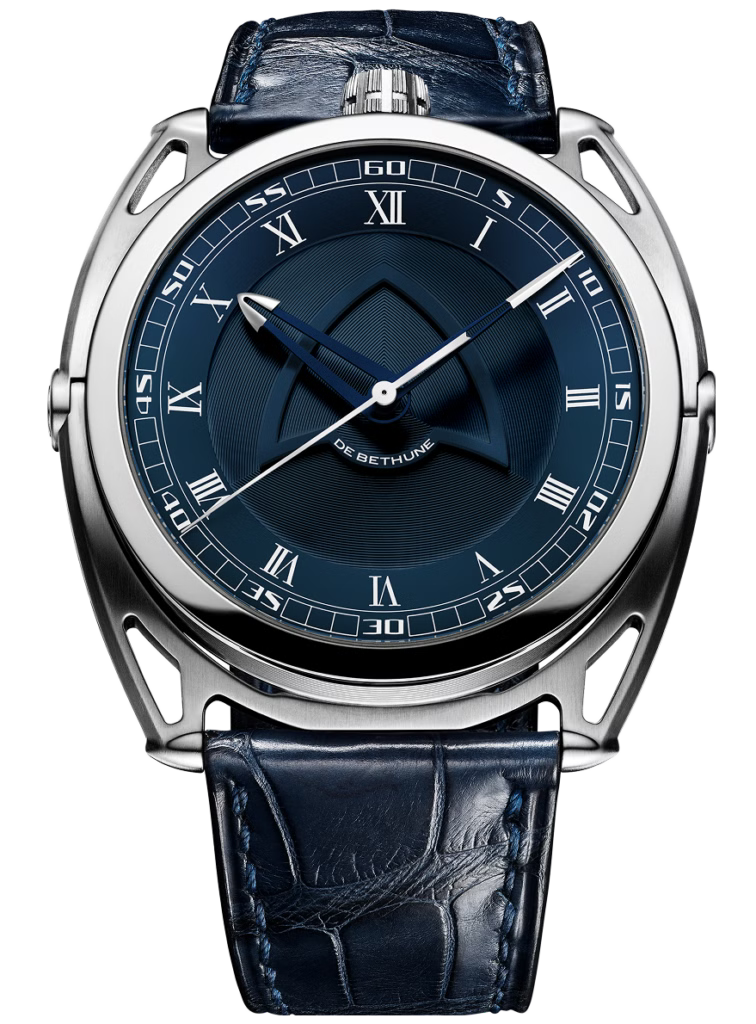 De Bethune DB27 Titan Hawk V2 43 mm Titanium Royal Blue Dial & Leather Strap DB27TIS3V2(Copy) - WATCHXNYC