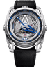 De Bethune DB28GS Grand Bleu 44 mm Black Zirconium & Titanium Silver Dial Black Canvas Strap DB28GSV2AN