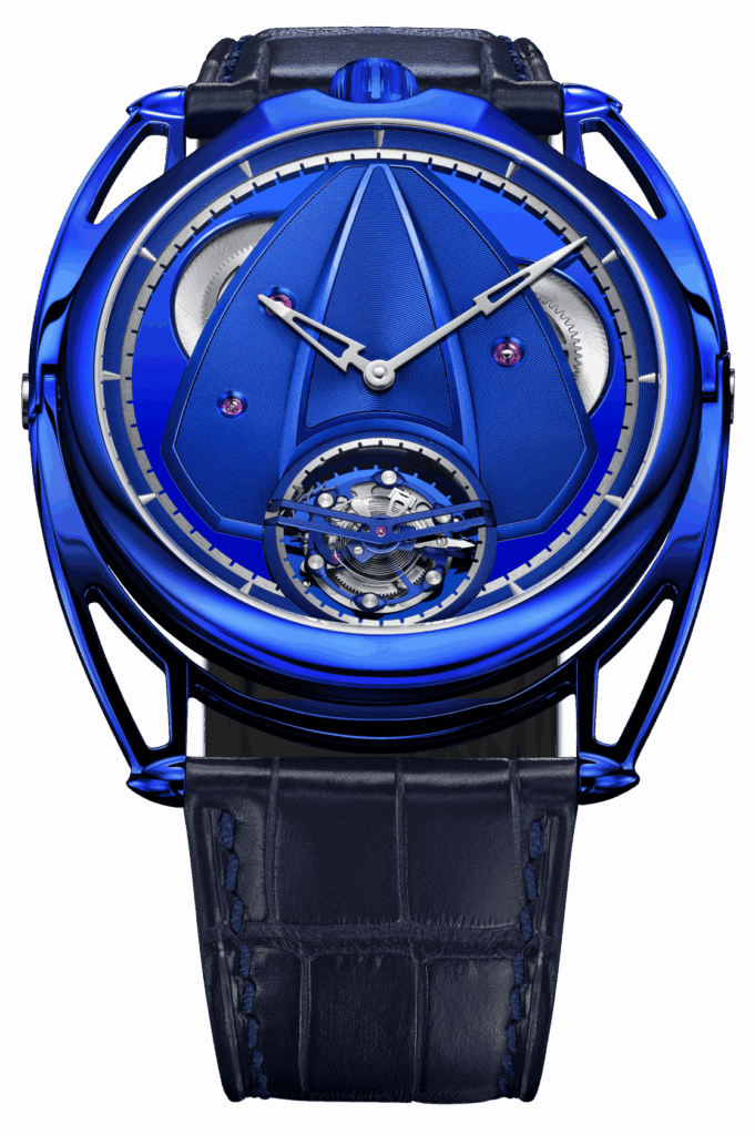 De Bethune DB28XS "Kind of Blue" Tourbillion 38.7 mm Titanium Blue Dial & Strap DB28XSTB - WATCHXNYC