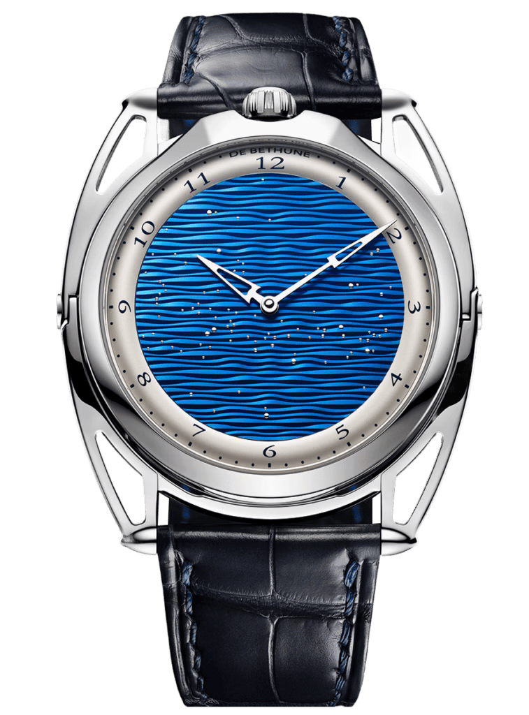 De Bethune DB28XS Starry Seas 38.7 mm Titanium Blue Dial & Leather Strap DB28XSTIS3 - WATCHXNYC