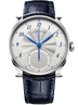 De Bethune DB Eight 42.4 mm Titanium White & Silver Dial Blue Leather Strap DB8RETIS1