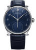 De Bethune DB Eight 42.4 mm Titanium Blue Dial Blue Leather Strap DB8REWS3