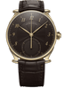 De Bethune DB Eight 42.4 mm Yellow Gold Chocolate Dial Brown Leather Strap DB8REYS2