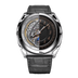 De Bethune DB "Kind of Two" 43.3 mm Jumping GMT Titanium Reversible Black & Silver Dial Gray Strap DBK2V1S8