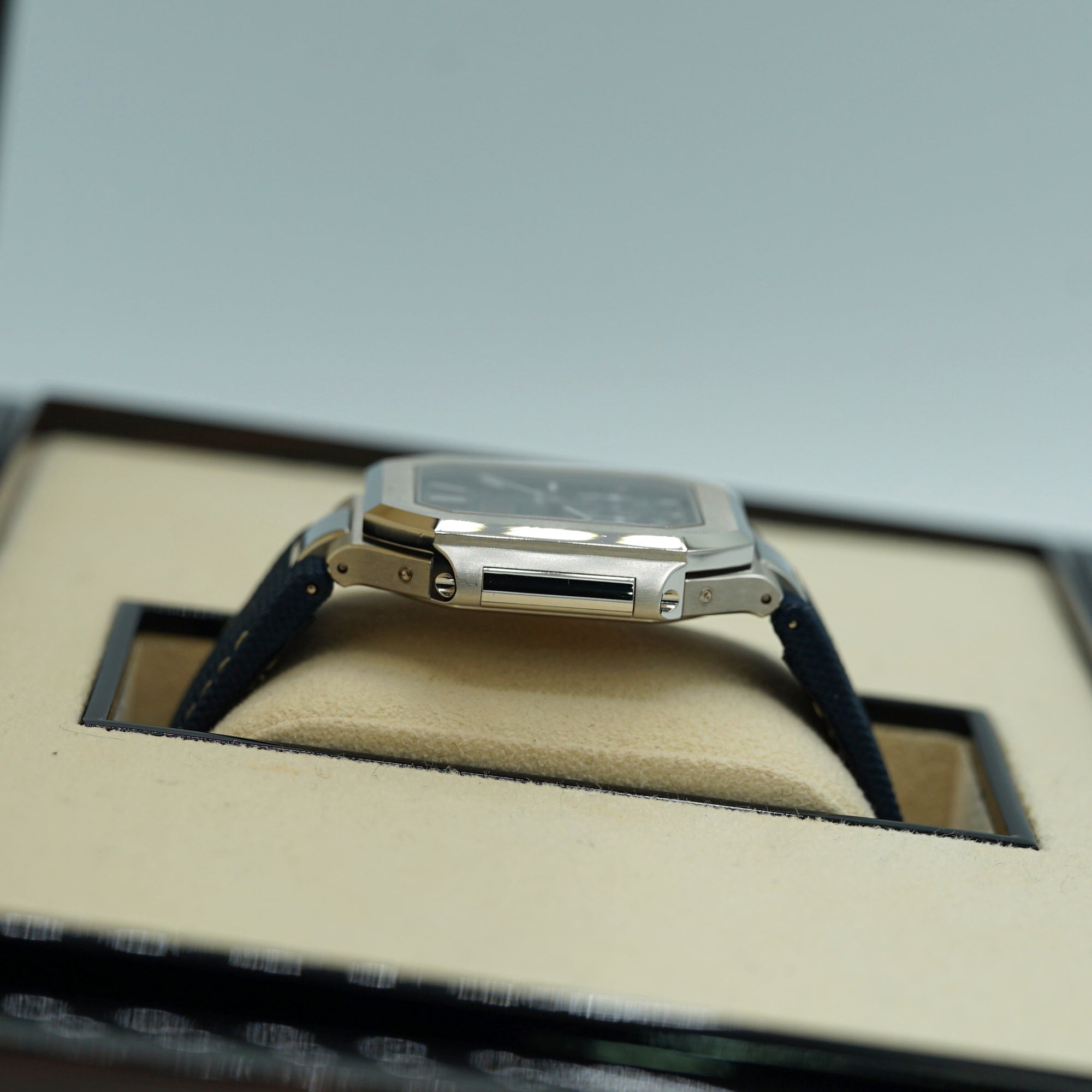 Patek Philippe Cubitus 45mm Sunburst Blue Dial Platinum 5822P-001 - WATCHXNYC