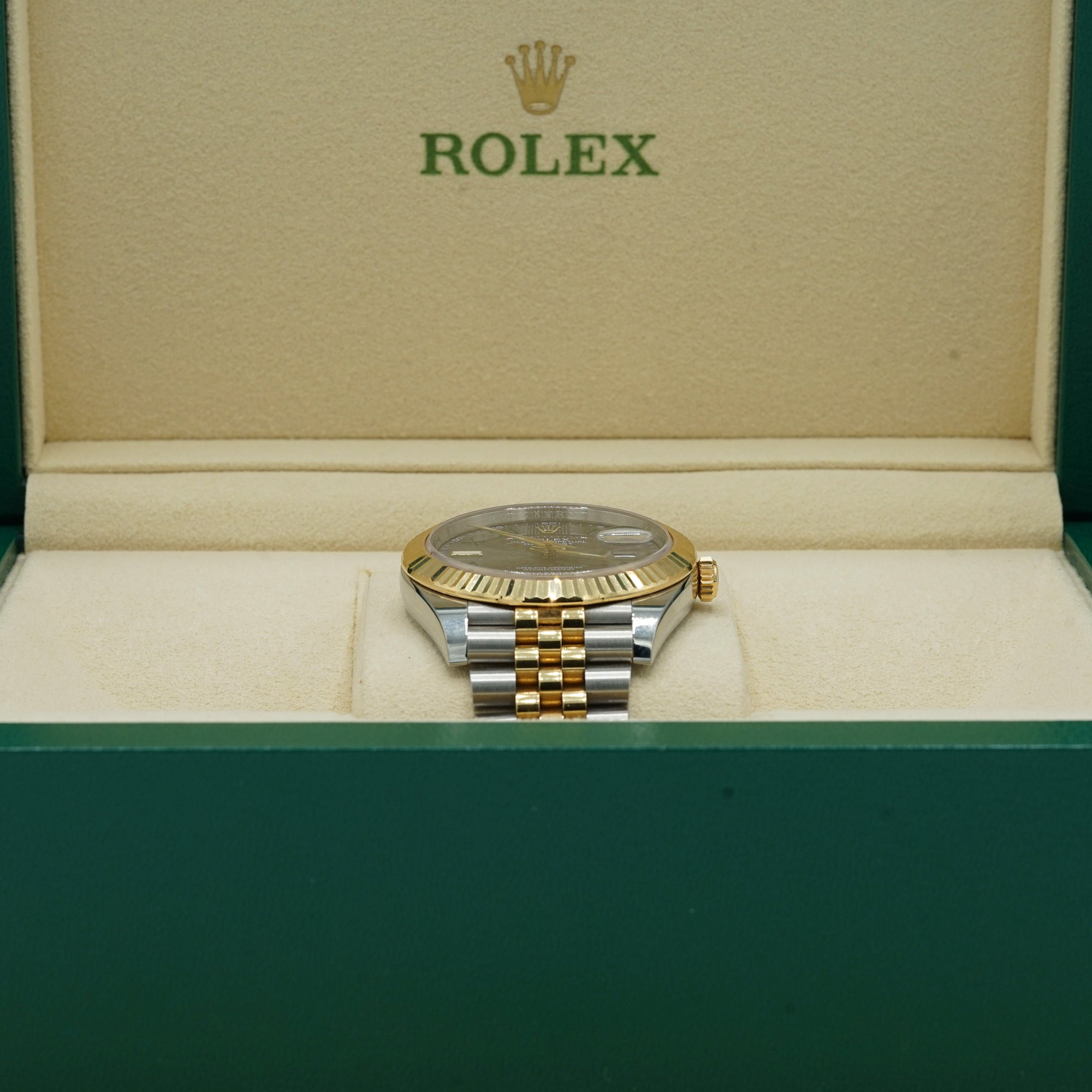 Rolex Datejust 41 mm Wimbledon Dial Oystersteel and 18k Yellow Gold Jubilee Bracelet 126333-0020 - WATCHXNYC