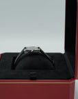 Cartier Tank Must Small 29.5 mm x 22 mm Silver Dial Steel Black  Strap WSTA0135 - WATCHXNYC