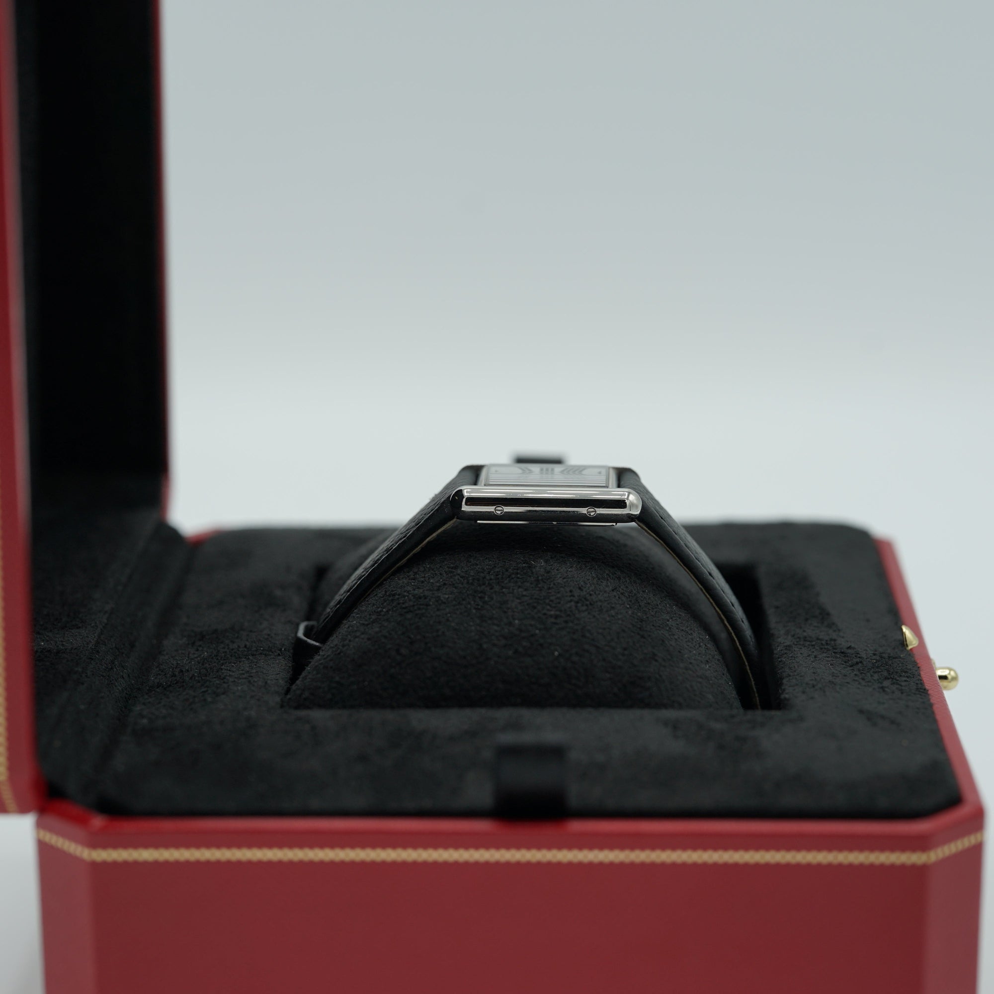 Cartier Tank Must Small 29.5 mm x 22 mm Silver Dial Steel Black  Strap WSTA0135 - WATCHXNYC