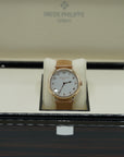 Patek Philippe Calatrava 34.6 mm Silver Dial 18K Rose Gold   Leather Strap 7200R-001 - WATCHXNYC