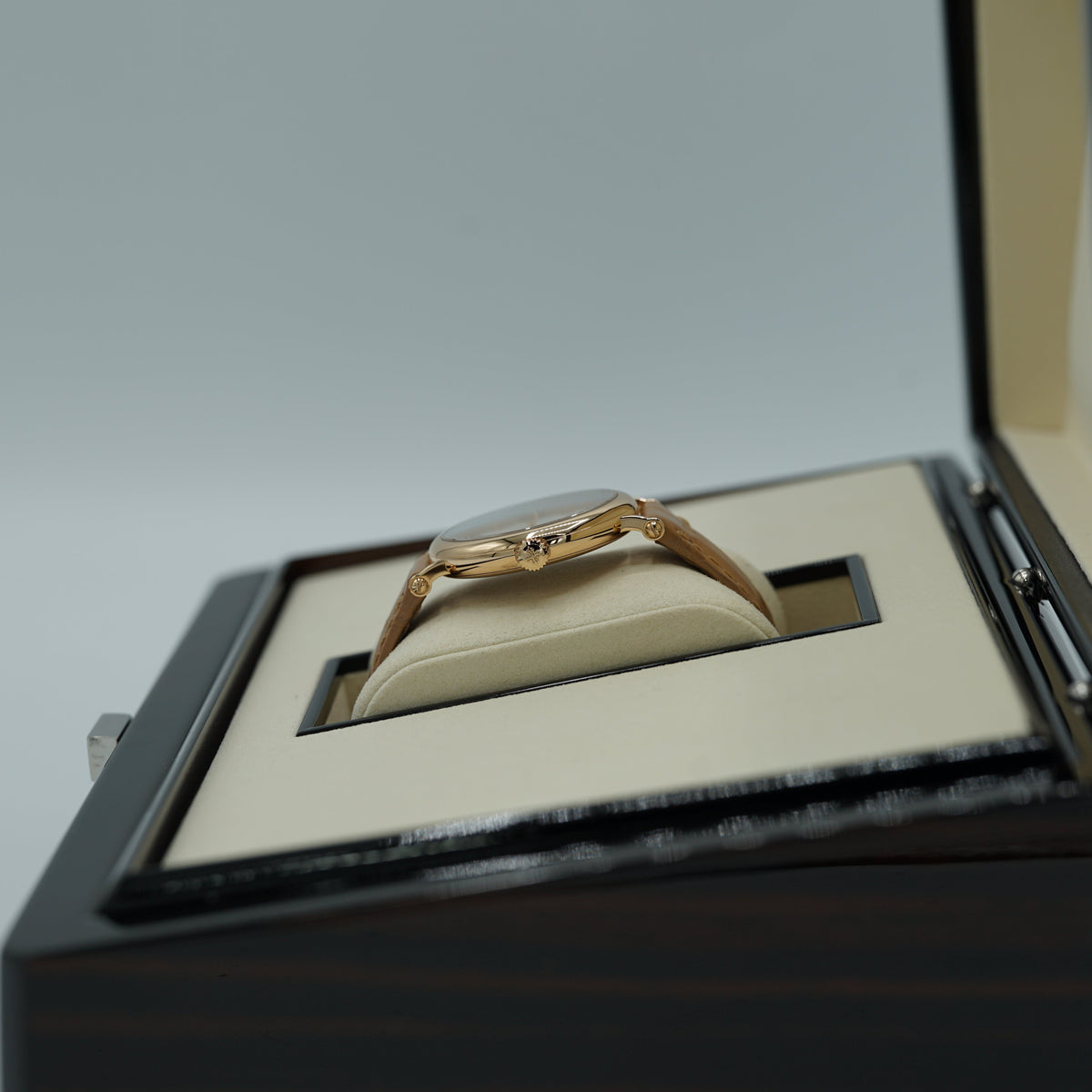 Patek Philippe Calatrava 34.6 mm Silver Dial 18K Rose Gold   Leather Strap 7200R-001 - WATCHXNYC