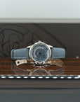 Patek Philippe Complications 40 mm Blue Dial 18K White Gold   Leather Strap 5330G-001 - WATCHXNYC