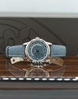 Patek Philippe Complications World Time Carbon Dial   Blue Strap 38.5 mm 5231G-001 - WATCHXNYC