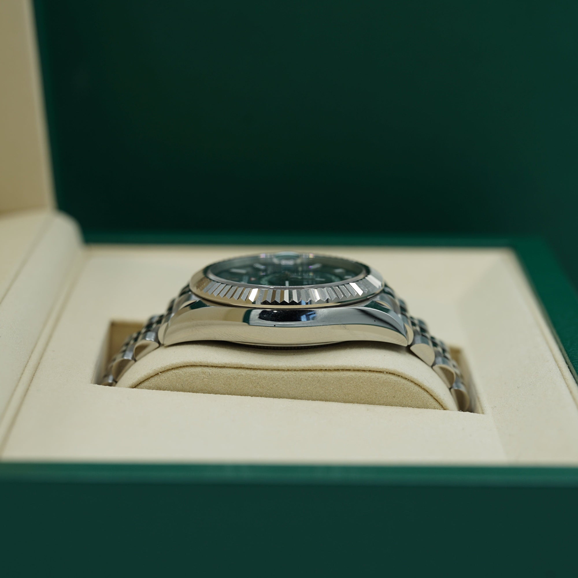 Rolex Sky-Dweller 42 mm Mint Green Dial Oystersteel and yellow gold Oyster Bracelet 336934-0001 - WATCHXNYC