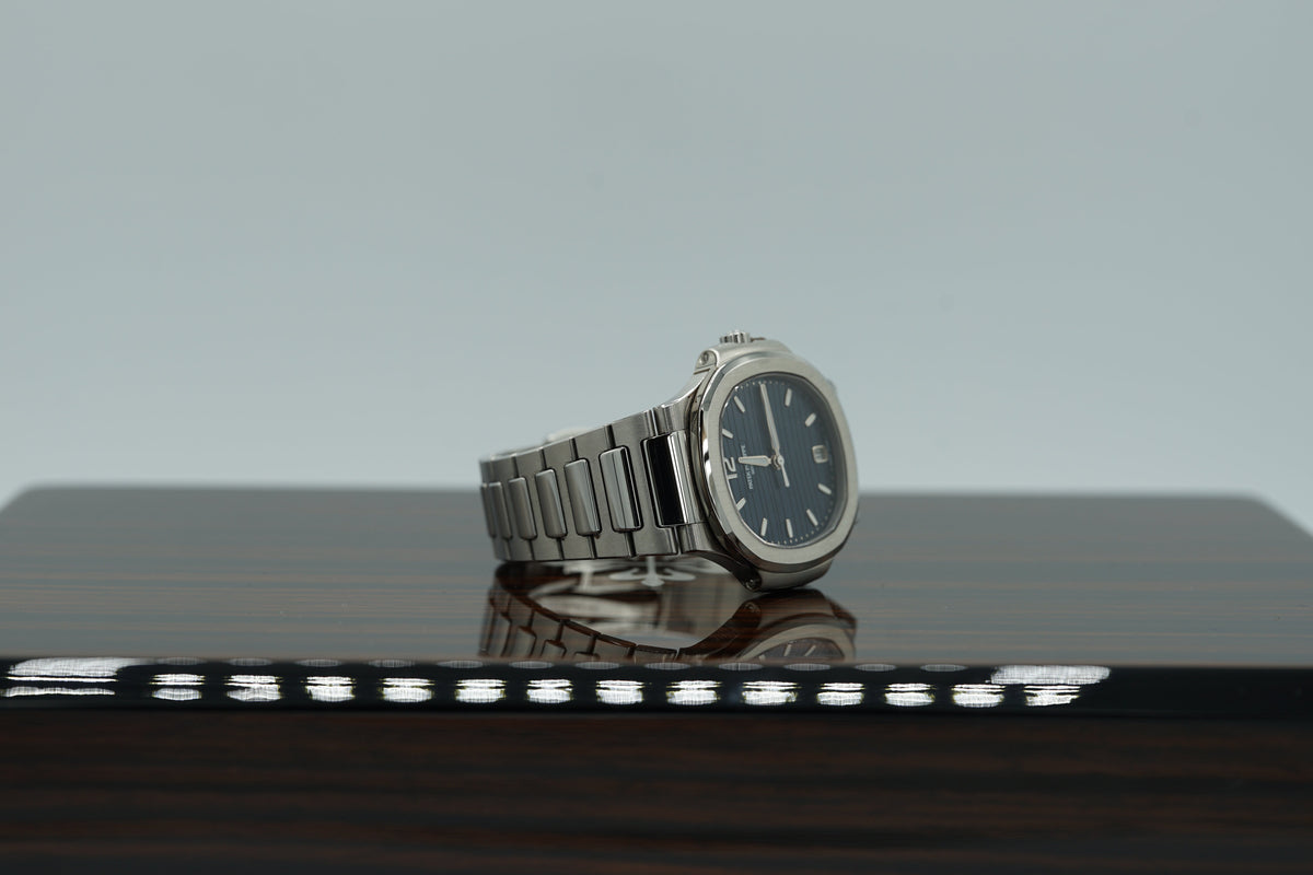 Patek Philippe Nautilus 35.2 mm Blue Dial Stainless Steel Bracelet 7118/1A-001 - WATCHXNYC