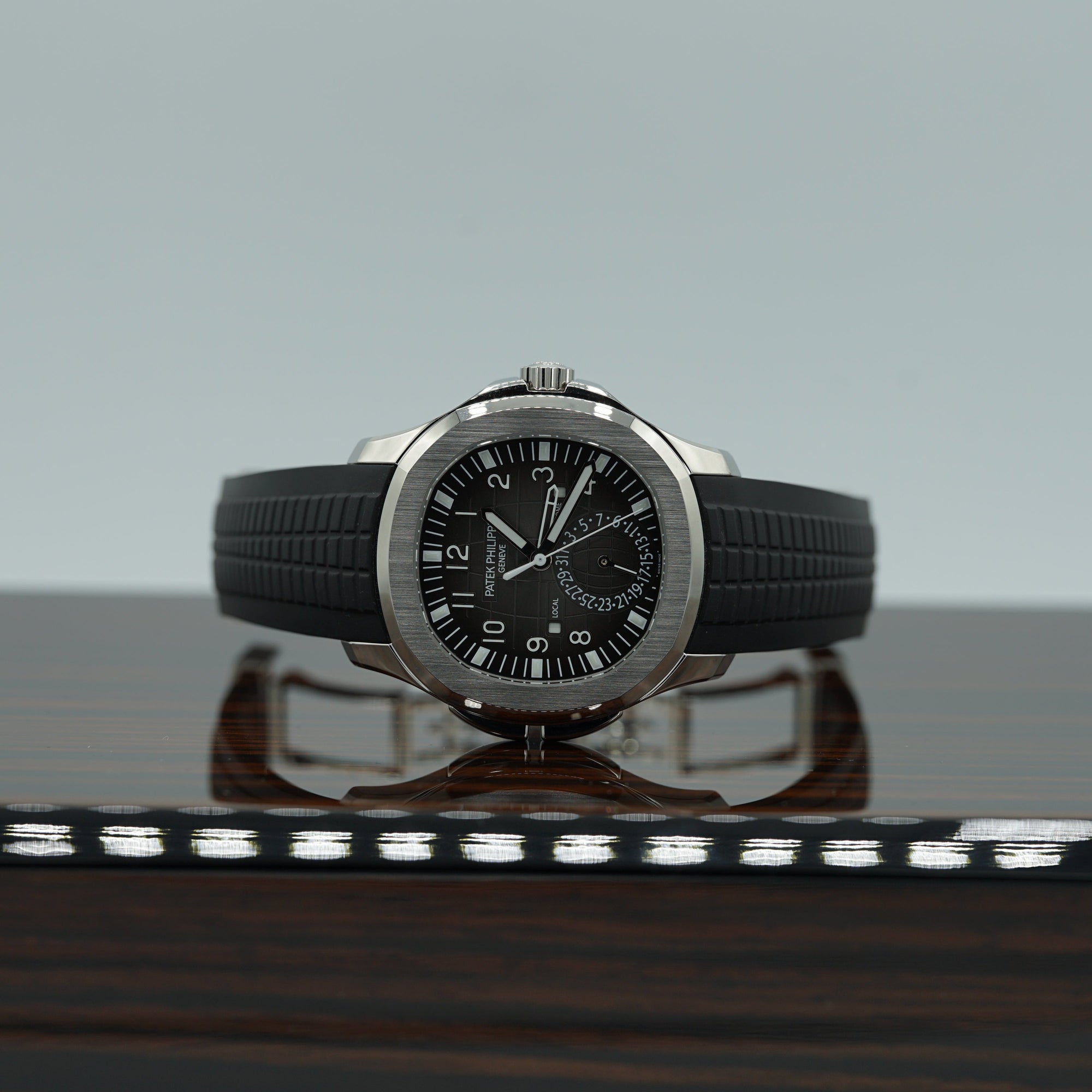Patek Philippe  Aquanaut 40.8 mm Grey Dial Stainless Steel Rubber Strap 5164A - WATCHXNYC