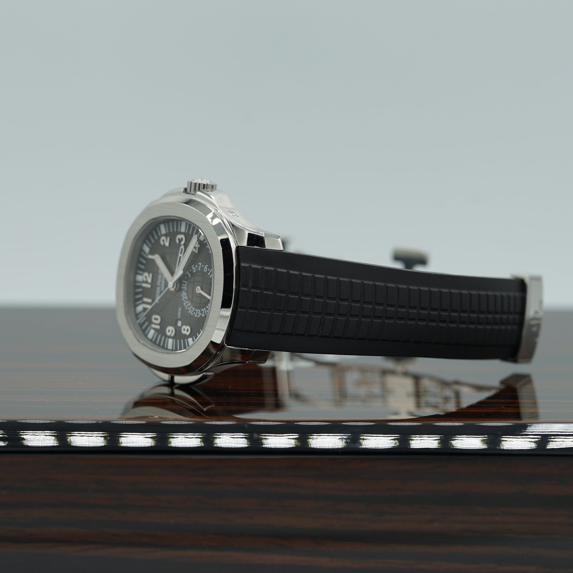Patek Philippe  Aquanaut 40.8 mm Grey Dial Stainless Steel Rubber Strap 5164A - WATCHXNYC