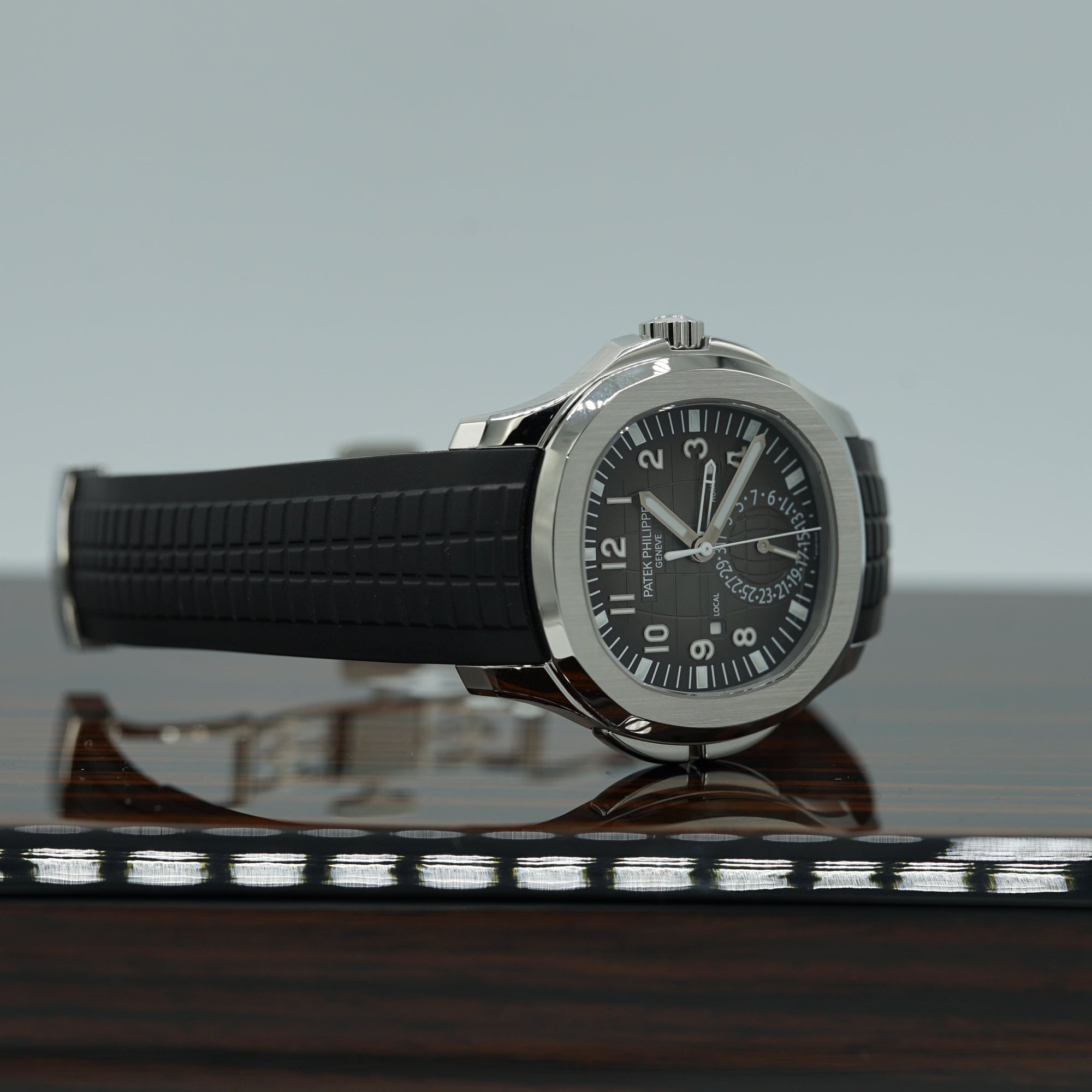 Patek Philippe  Aquanaut 40.8 mm Grey Dial Stainless Steel Rubber Strap 5164A - WATCHXNYC