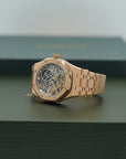 Audemars Piguet Royal Oak Double Balance Wheel Openworked 41 mm Slate Grey Dial 18-Carat Pink Gold Bracelet 15407OR.OO.1220OR.01 - WATCHXNYC