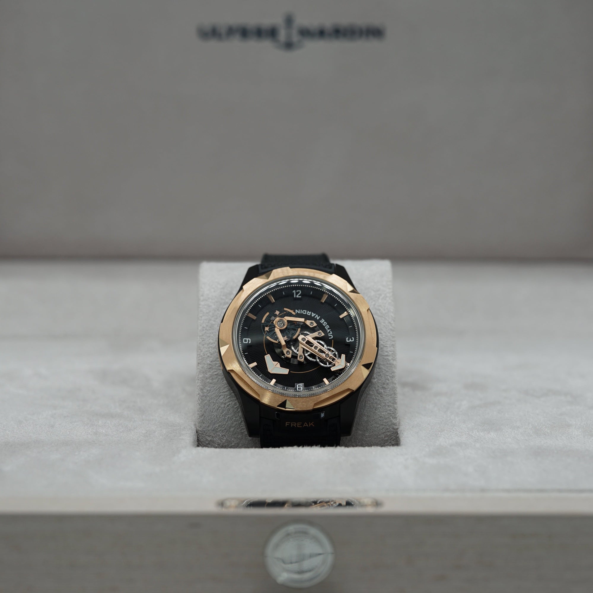 Ulysse Nardin Freak ONE 44 mm Black Dial Titanium Rubber Strap 2405-500-2A/3D - WATCHXNYC