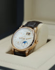 A. Lange & Sohne LANGE 1 MOON PHASE 38.5 mm Silver Dial 18K Pink Gold   Leather Strap 192.032 / LSLS1924AD - WATCHXNYC