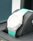 Audemars Piguet Royal Oak Selfwinding 34 mm Silver Dial White Ceramic Bracelet 77350CB.OO.1266CB.01 - WATCHXNYC