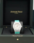 Audemars Piguet Royal Oak Selfwinding 34 mm Silver Dial White Ceramic Bracelet 77350CB.OO.1266CB.01 - WATCHXNYC
