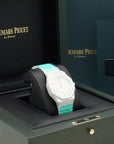 Audemars Piguet Royal Oak Selfwinding 34 mm Silver Dial White Ceramic Bracelet 77350CB.OO.1266CB.01 - WATCHXNYC