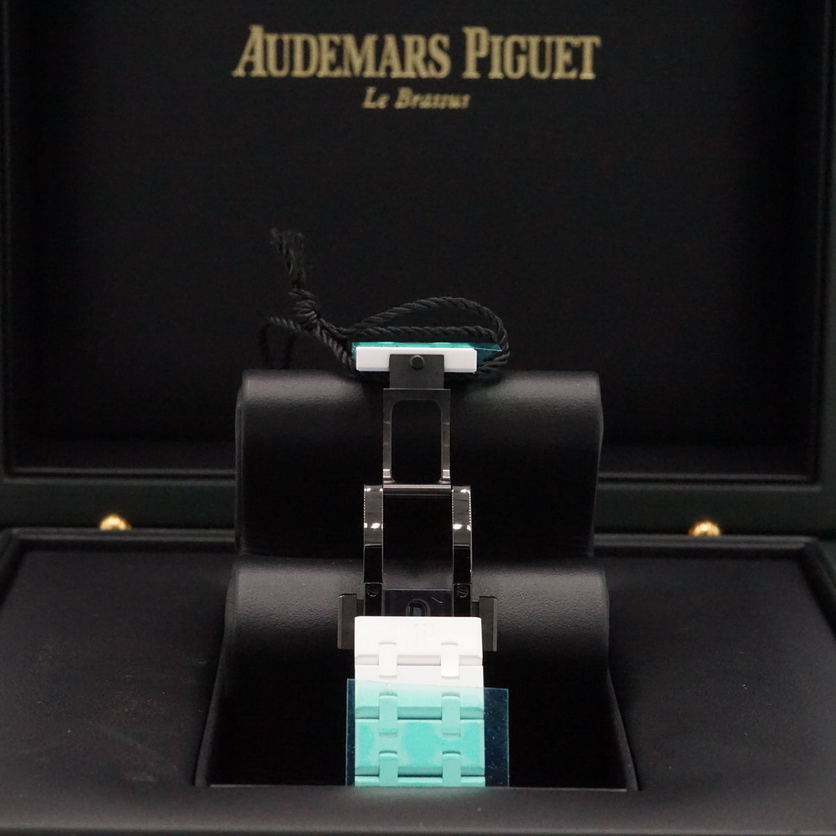 Audemars Piguet Royal Oak Selfwinding 34 mm Silver Dial White Ceramic Bracelet 77350CB.OO.1266CB.01 - WATCHXNYC