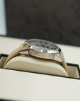 Patek Philippe Complications Travel Time Textured Gray Dial White Gold Case   Beige Strap 41mm 5326G-001 - WATCHXNYC