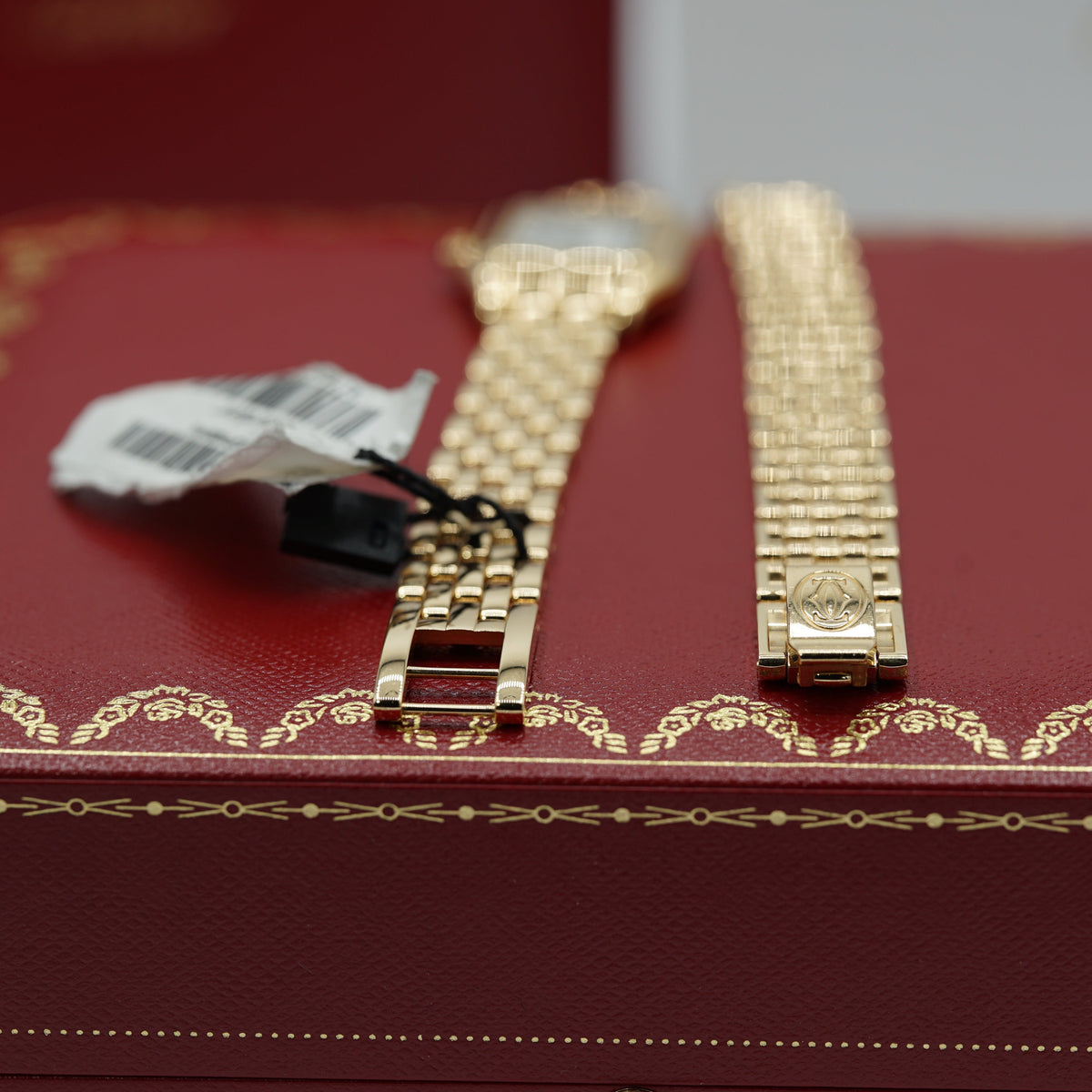 Cartier Panthère Small Yellow Gold Silver Dial Double Loop Bracelet WGPN0046 - WATCHXNYC