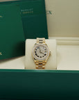 Rolex Oyster 28 mm Diamond-Paved Dial 18k Yellow Gold President Bracelet 279138rbr-0029 - WATCHXNYC