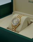 Rolex Oyster 28 mm Diamond-Paved Dial 18k Yellow Gold President Bracelet 279138rbr-0029 - WATCHXNYC