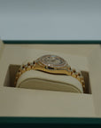 Rolex Oyster 28 mm Diamond-Paved Dial 18k Yellow Gold President Bracelet 279138rbr-0029 - WATCHXNYC