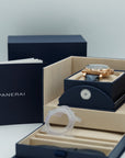 Panerai Luminor Chrono Goldtech™ 44 mm Blue Dial Panerai Goldtech   Dark Blue Leather Strap PAM01111 - WATCHXNYC