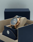 Panerai Luminor Chrono Goldtech™ 44 mm Blue Dial Panerai Goldtech   Dark Blue Leather Strap PAM01111 - WATCHXNYC