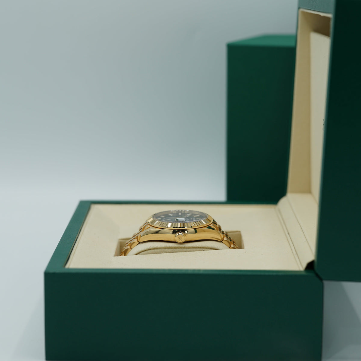 Rolex Sky-Dweller 42 mm Bright Black Dial 18k Yellow Gold Jubilee 336938-0005 - WATCHXNYC