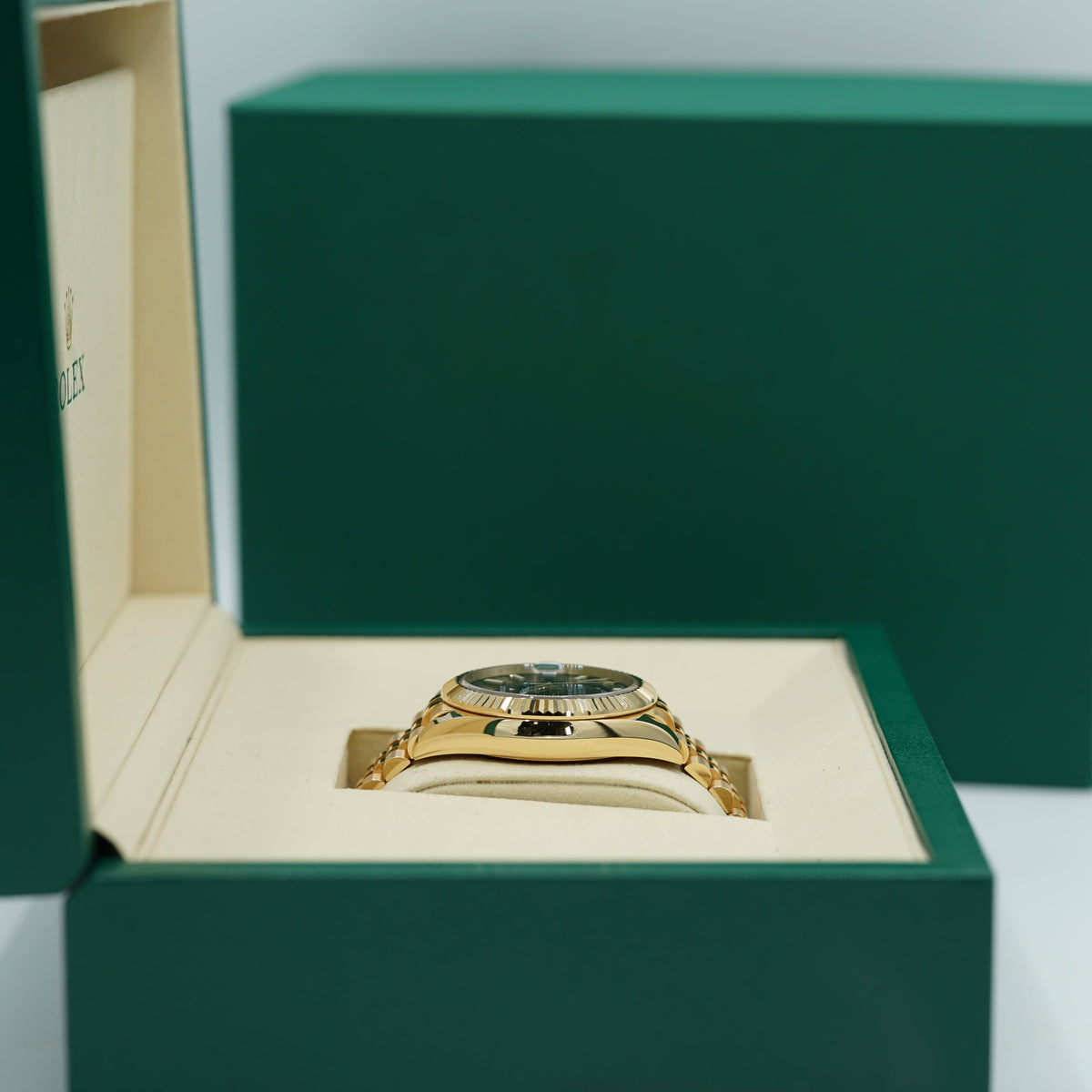 Rolex Sky-Dweller 42 mm Bright Black Dial 18k Yellow Gold Jubilee 336938-0005 - WATCHXNYC