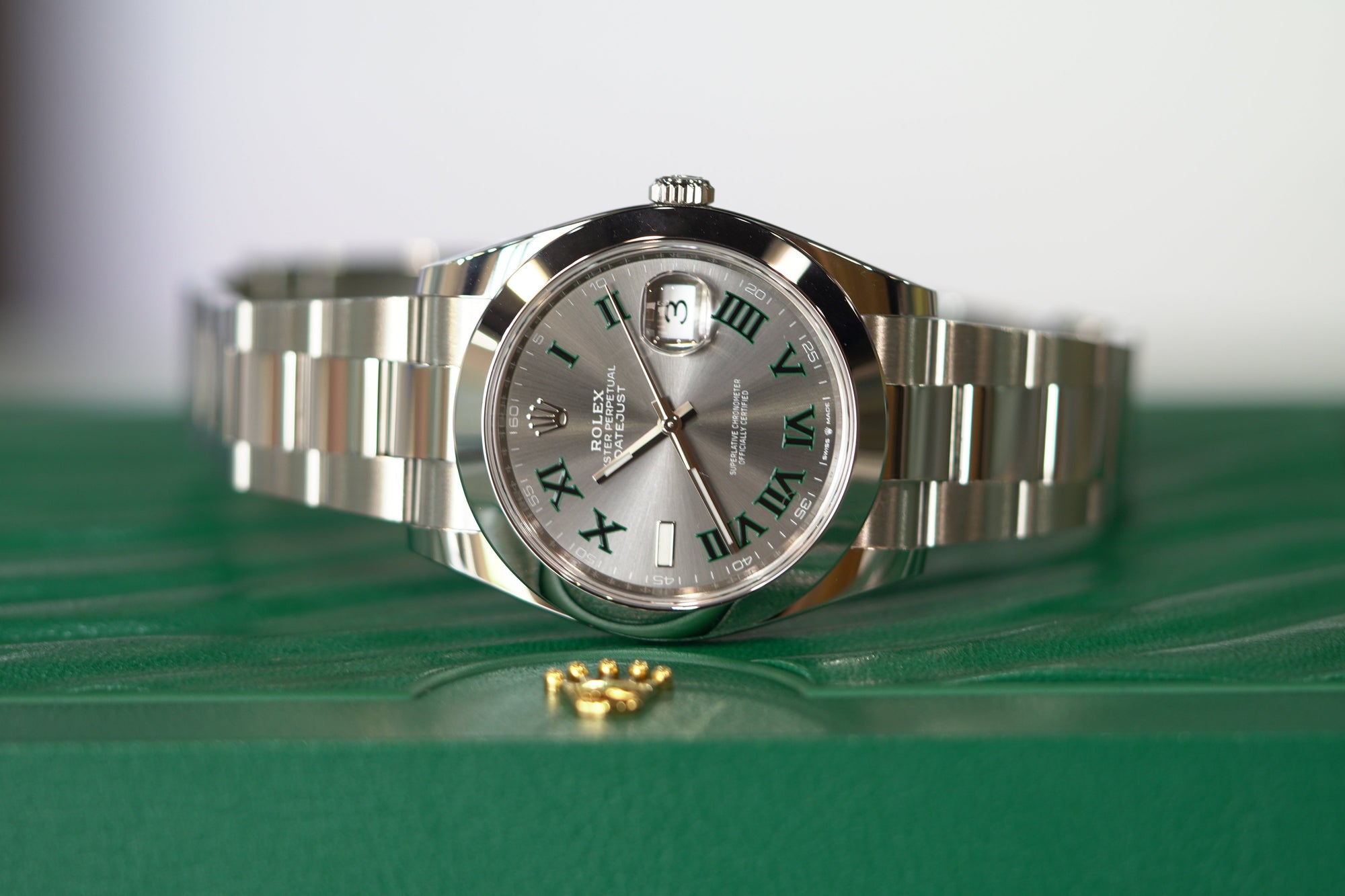Rolex Datejust 41 41 mm Slate  Dial Oystersteel Oyster Bracelet 126300-0013 - WATCHXNYC
