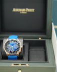 Audemars Piguet Code 11.59 41mm Lacquered Blue Dial Rose Gold Blue Strap 26393OR.OO.A027KB.01 - WATCHXNYC