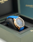 Audemars Piguet Code 11.59 41mm Lacquered Blue Dial Rose Gold Blue Strap 26393OR.OO.A027KB.01 - WATCHXNYC