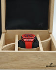 HUBLOT Big Bang Unico Red Magic 42 mm Transparent Dial Polished Red Ceramic Rubber Strap 441.CF.8513.RX - WATCHXNYC