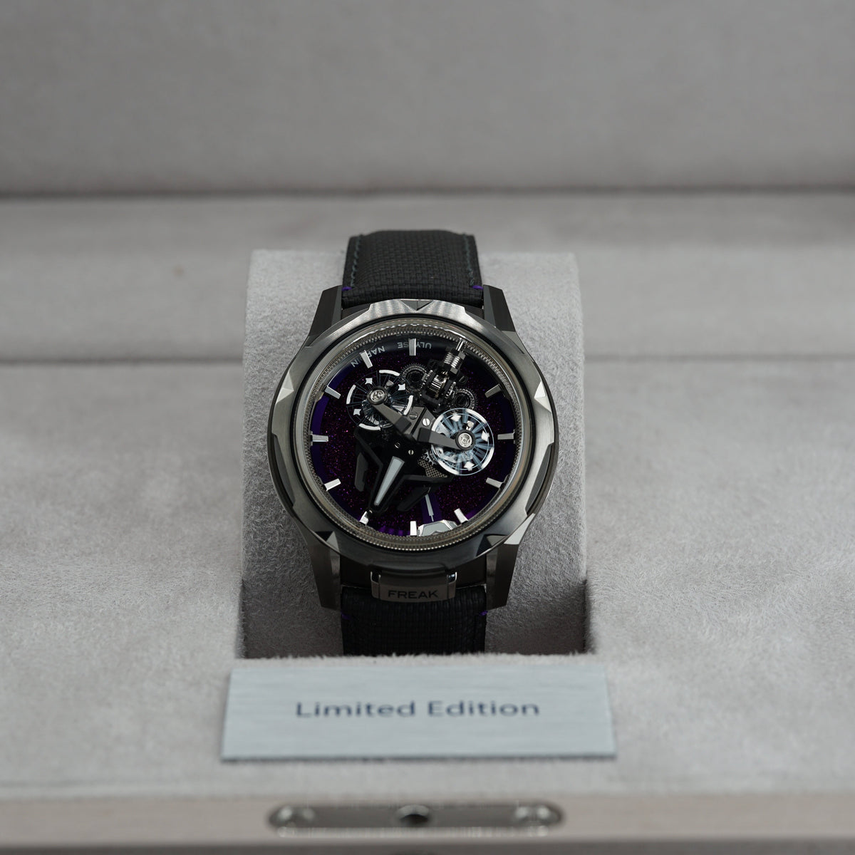 Ulysse Nardin Freak S WOS Centenary Exclusive 45 mm Crystalium Purple Dial Textured Rubber Strap 2513-500LE-7A-WOS/3A - WATCHXNYC