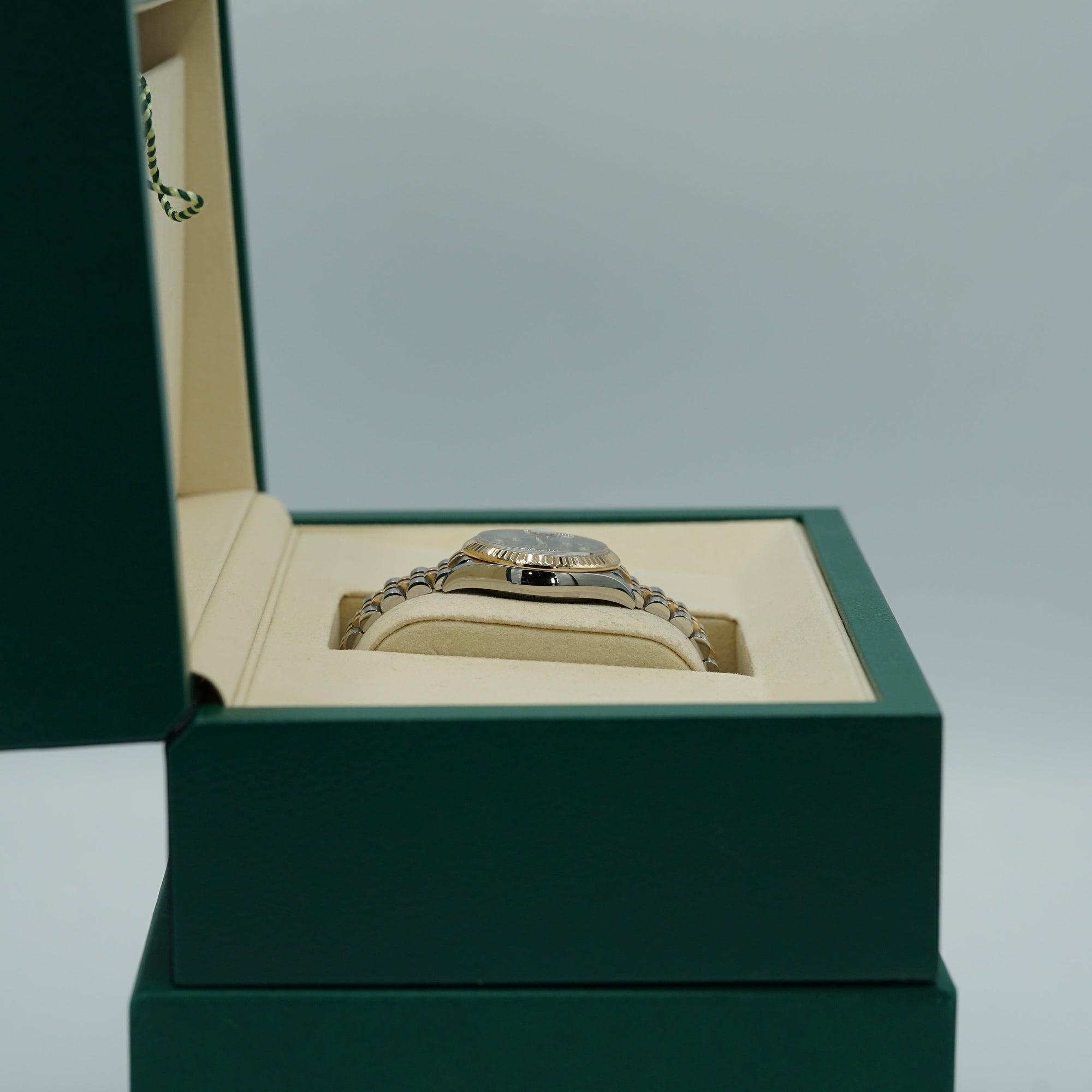 Rolex Datejust 31mm Dark Grey Set With Diamonds Dial Oystersteel and 18k Yellow Gold Jubilee Bracelet 278273-0022 - WATCHXNYC
